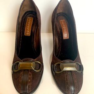 Apepazzo Brown Suede Wedges size 7